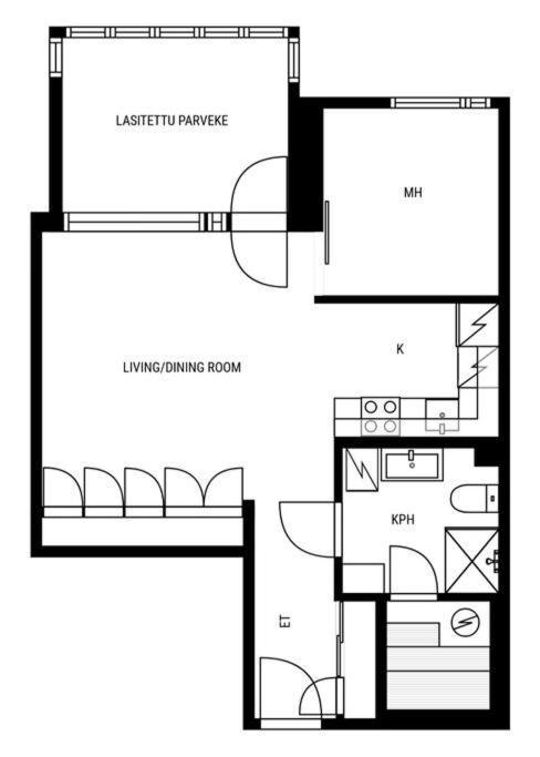 Apartment In Herttoniemenranta 헬싱키 외부 사진